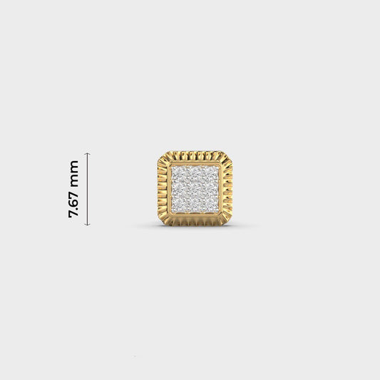 Gravitas Diamond Encrusted Studs