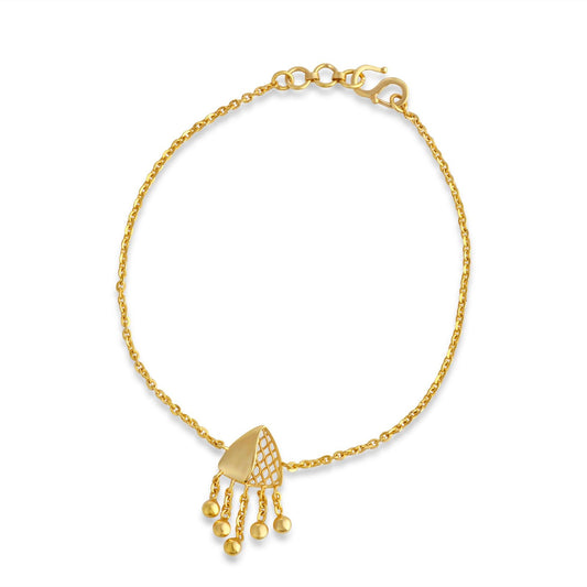 Jharokha Fusion Gold Chain Bracelet