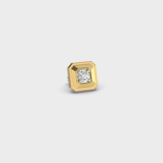 Octagonal Diamond Glamour Studs For Men