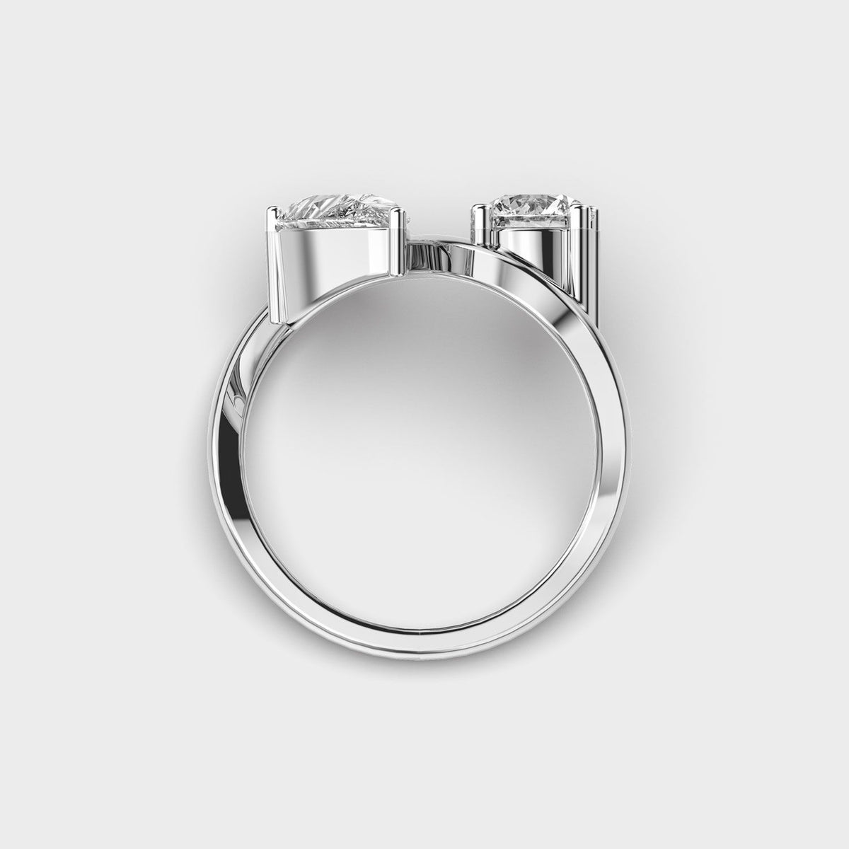 Us Together in Unity Diamond Ring - View 10
