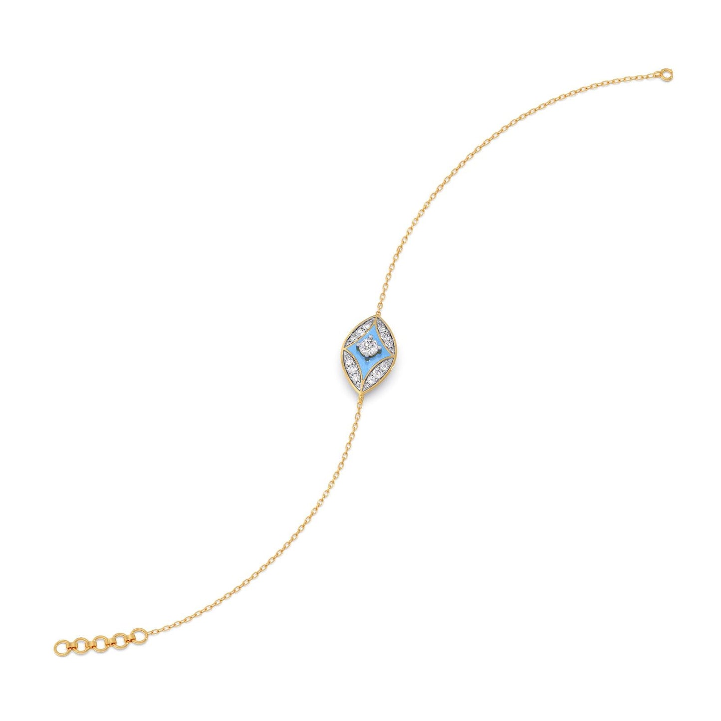 Cotton Candy Skyline Diamond Bracelet