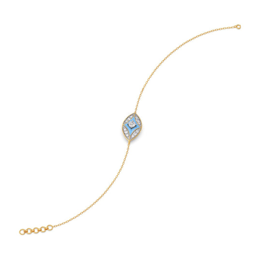 Cotton Candy Skyline Diamond Bracelet