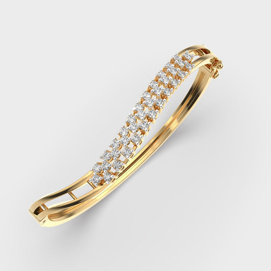 Serenade Wave Glam Diamond Bracelet