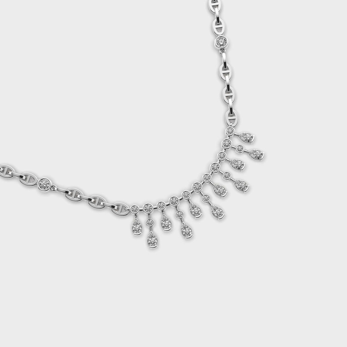 Graceful Fantasy Diamond Necklace
