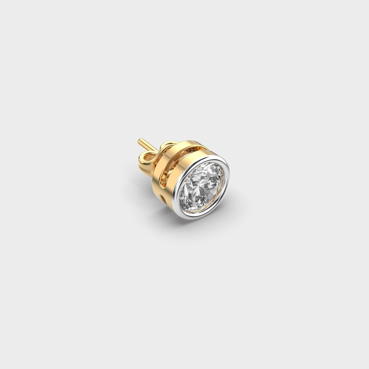 Velvet Glare Round Diamond Stud