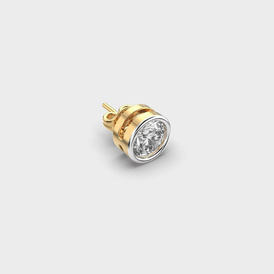 Velvet Glare Round Diamond Stud