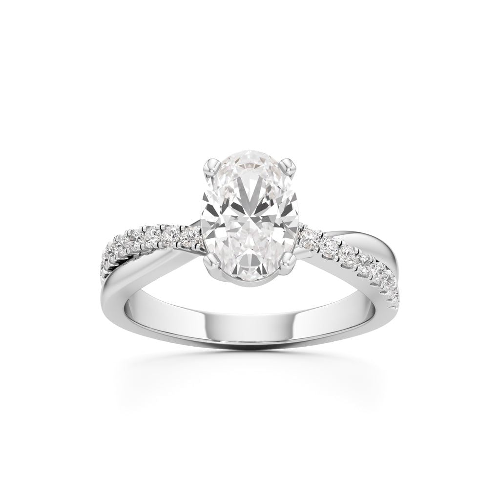Celeste Oval Solitaire Ring