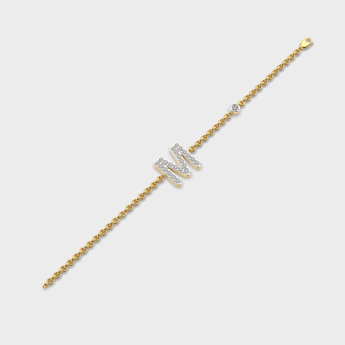 Mesmerising M Initial Bracelet