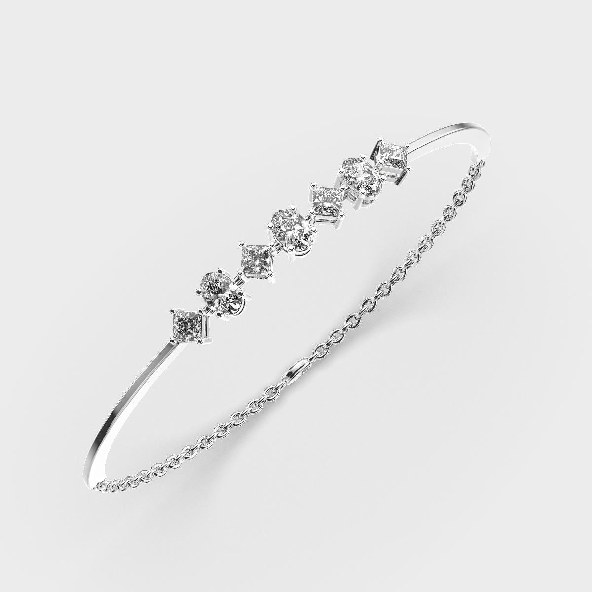 Geometric Appeal Diamond Bracelet