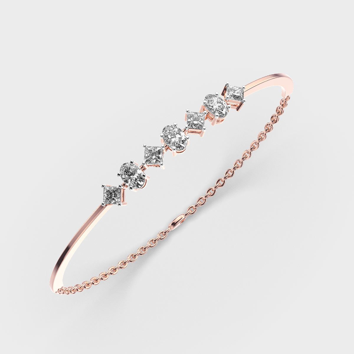 Geometric Appeal Diamond Bracelet