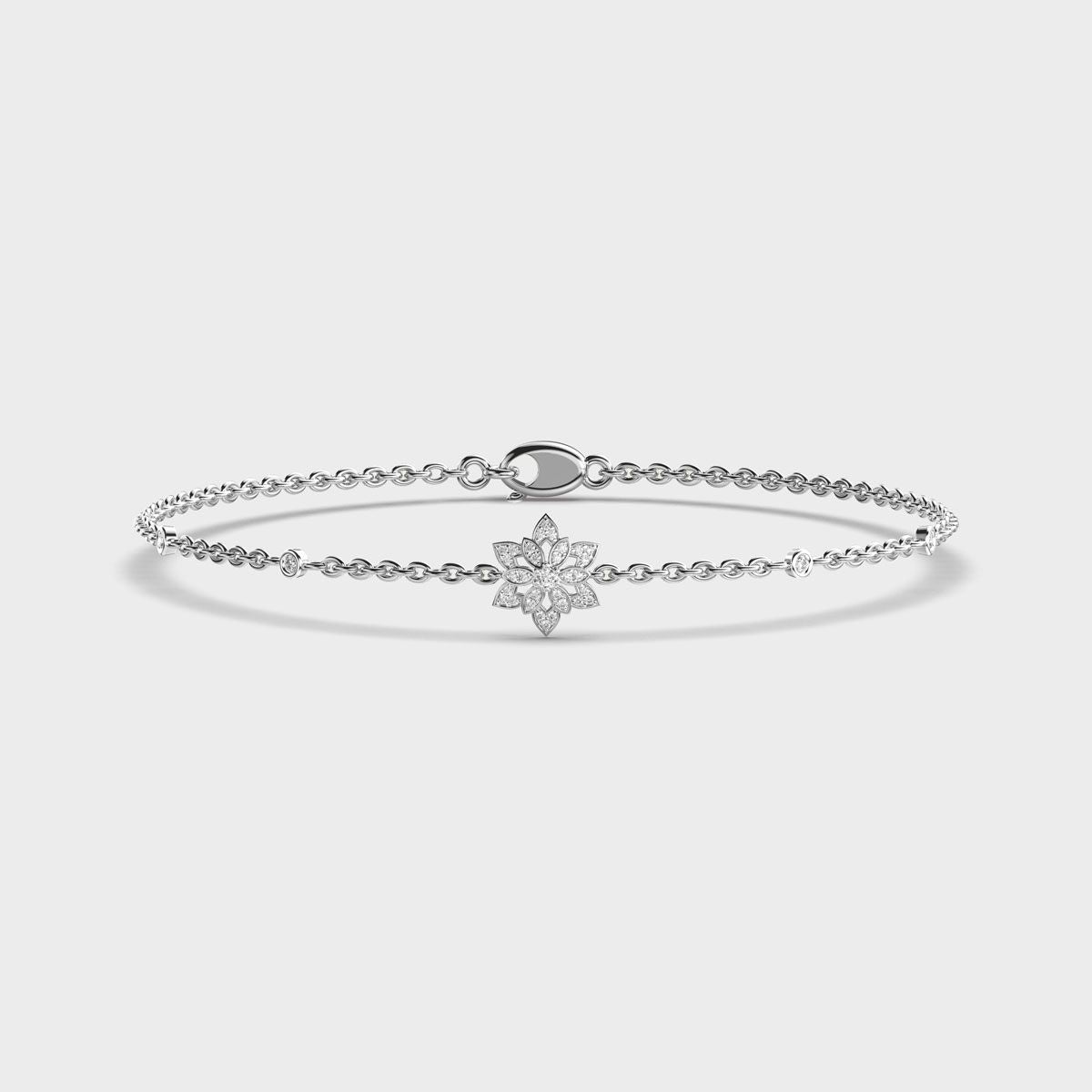 Petal Star Blossom Diamond Bracelet