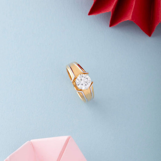 Gleaming Sun Diamond Ring For Men - View 16