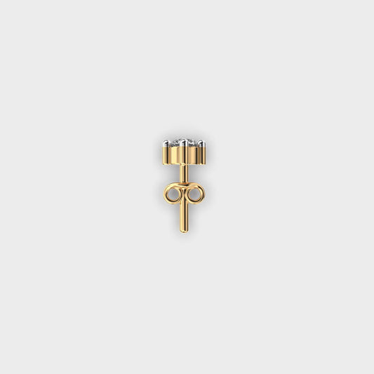 Mini Solo Diamond Ear Stud For Men