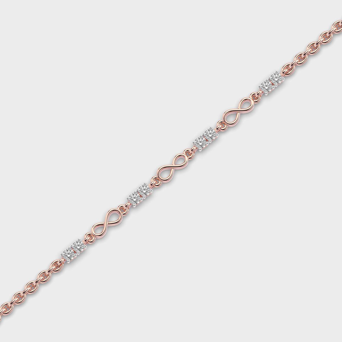 Eternal Infinity Link Diamond Bracelet