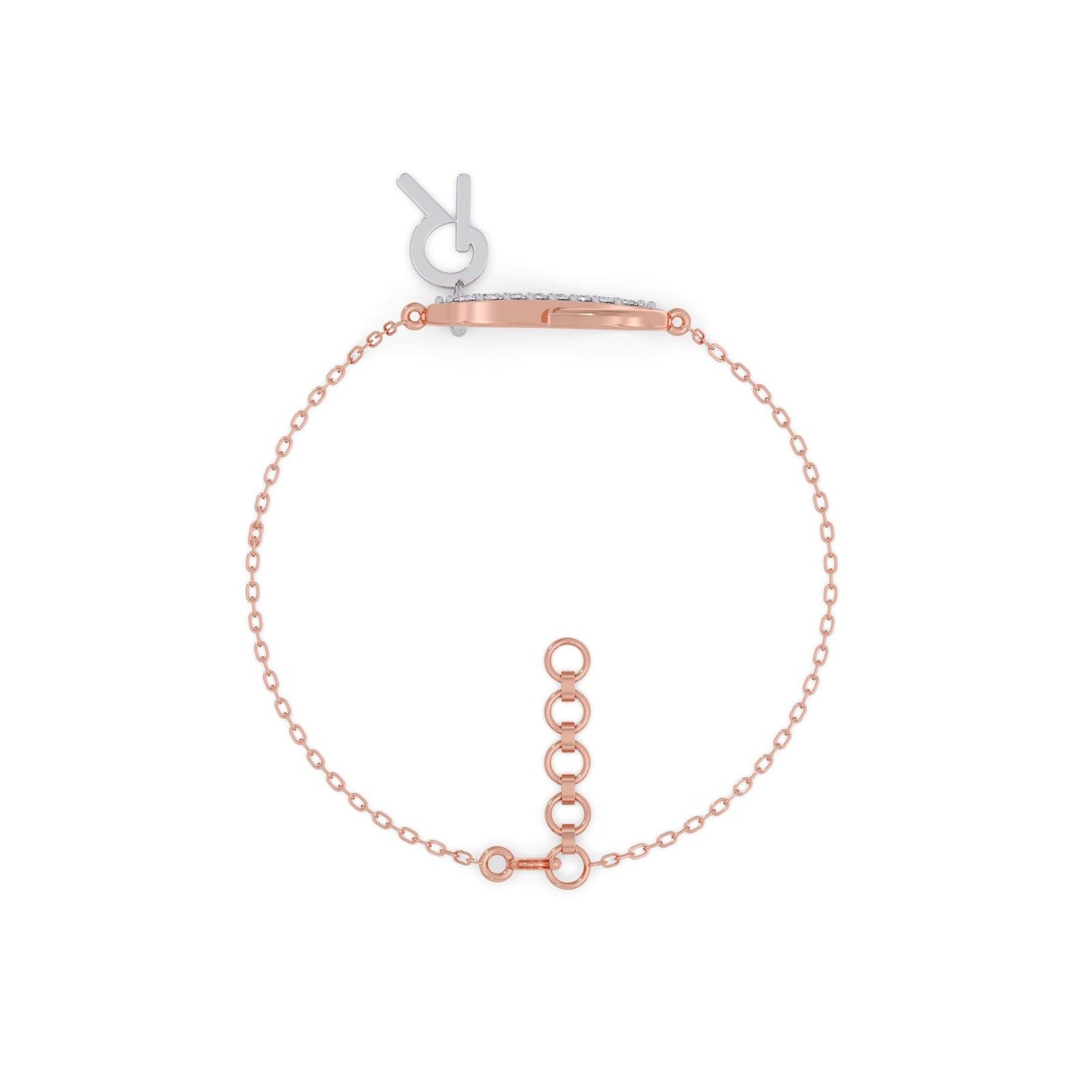 Unending Light Link R Diamond  Kids Bracelet