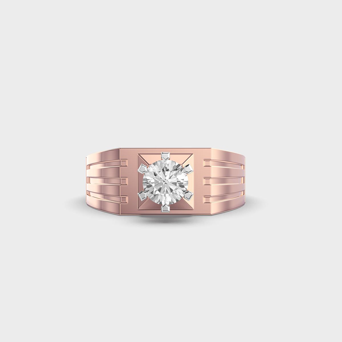 Zenith Shine Diamond Ring For Men - View 1