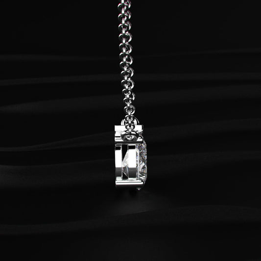 Pear-Shaped Solitaire Necklace
