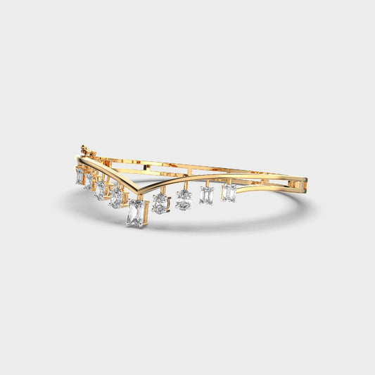 Sleek Circlet Diamond Bracelet