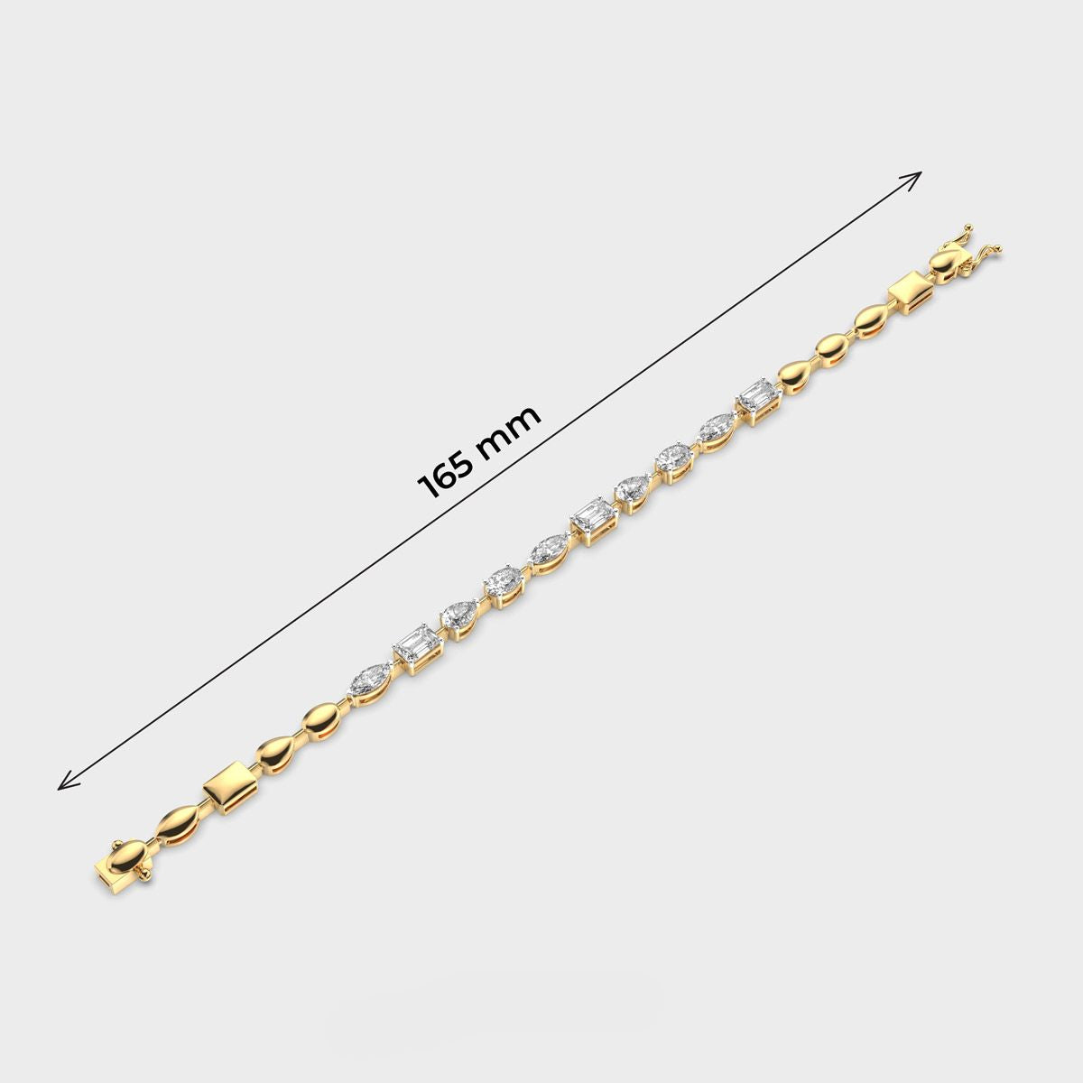 Mixed Diamond Charming Bracelet
