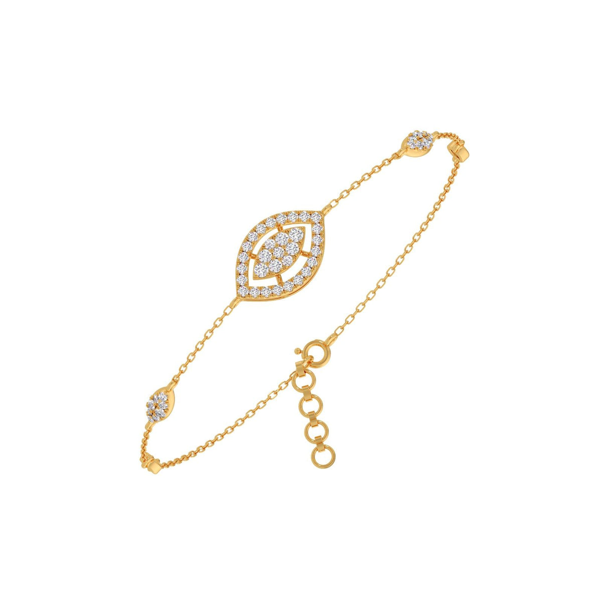 Marquise Eye Round diamond Bracelet