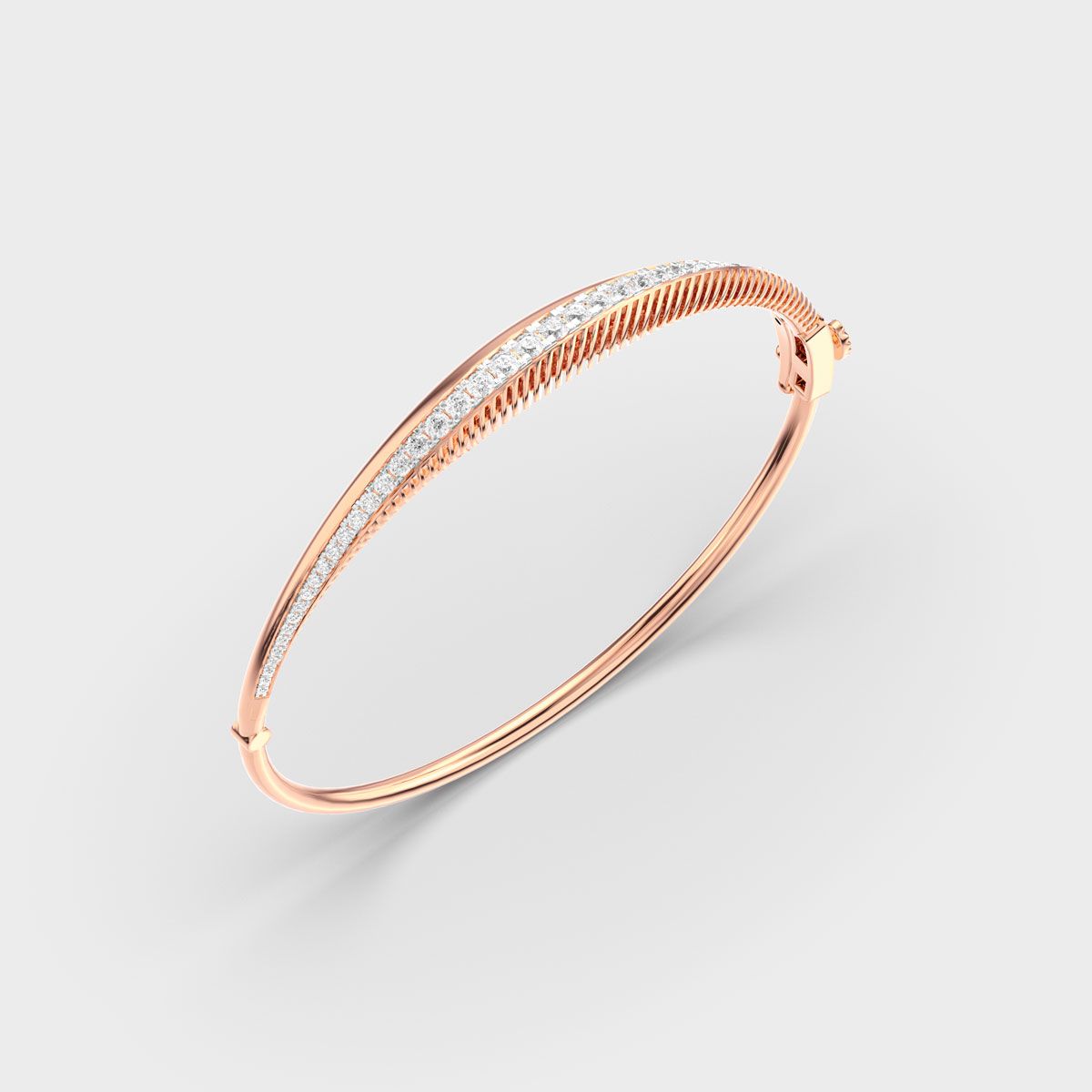 Signature Linear Emblem Diamond Bracelet