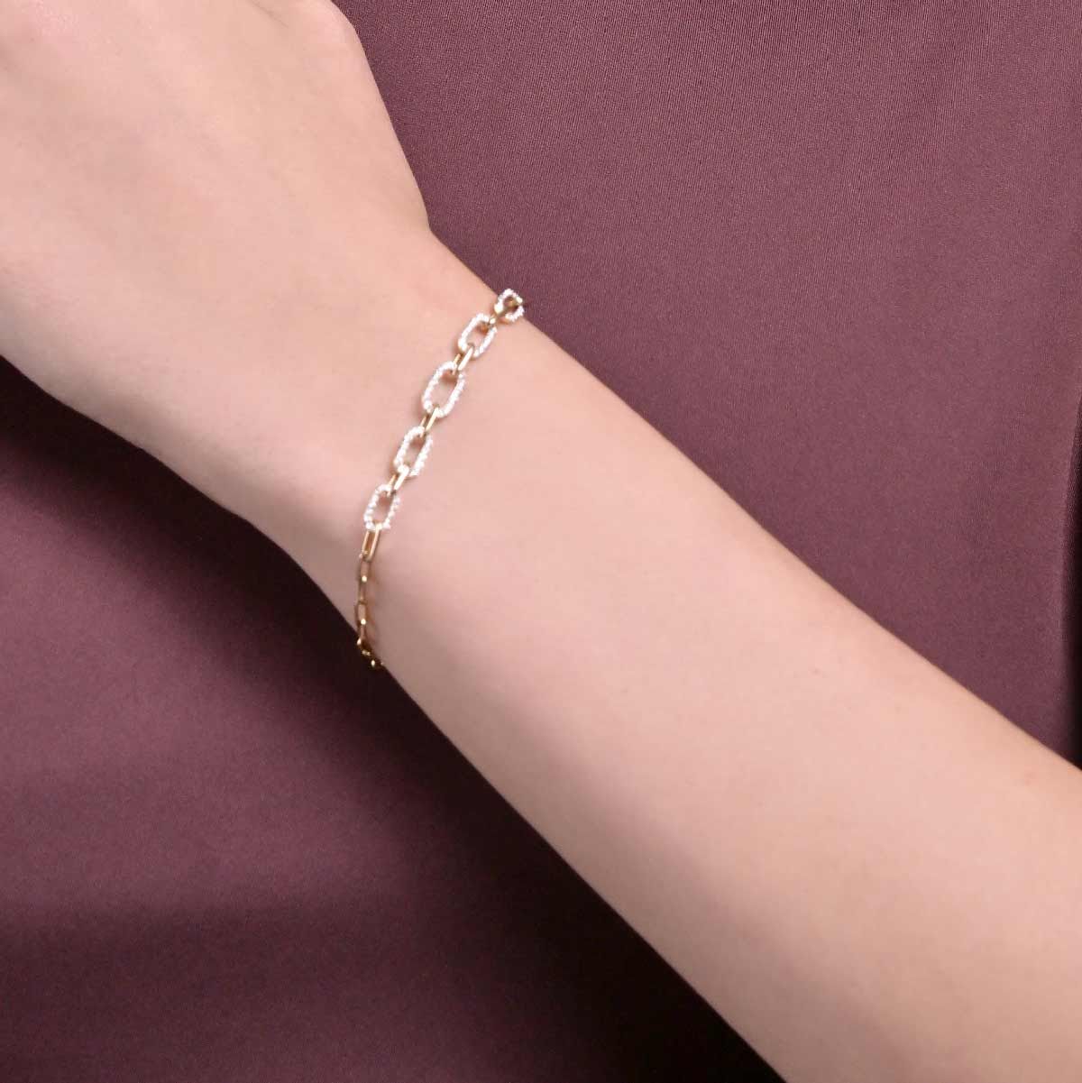 Pureline Link Line Diamond Bracelet