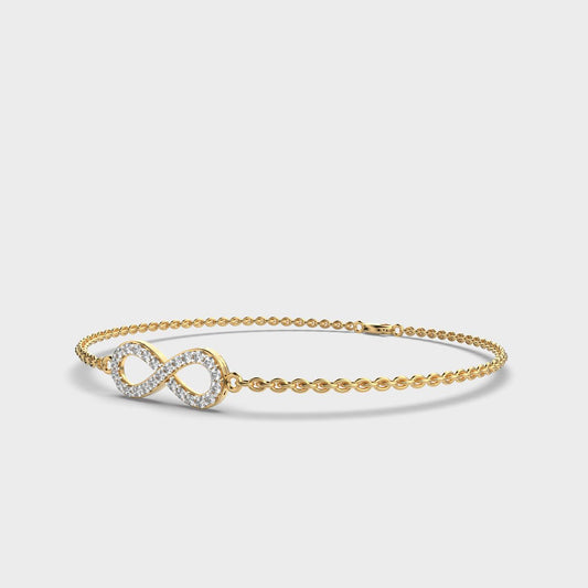 Eternity Glam Diamond Encrusted Chain Bracelet