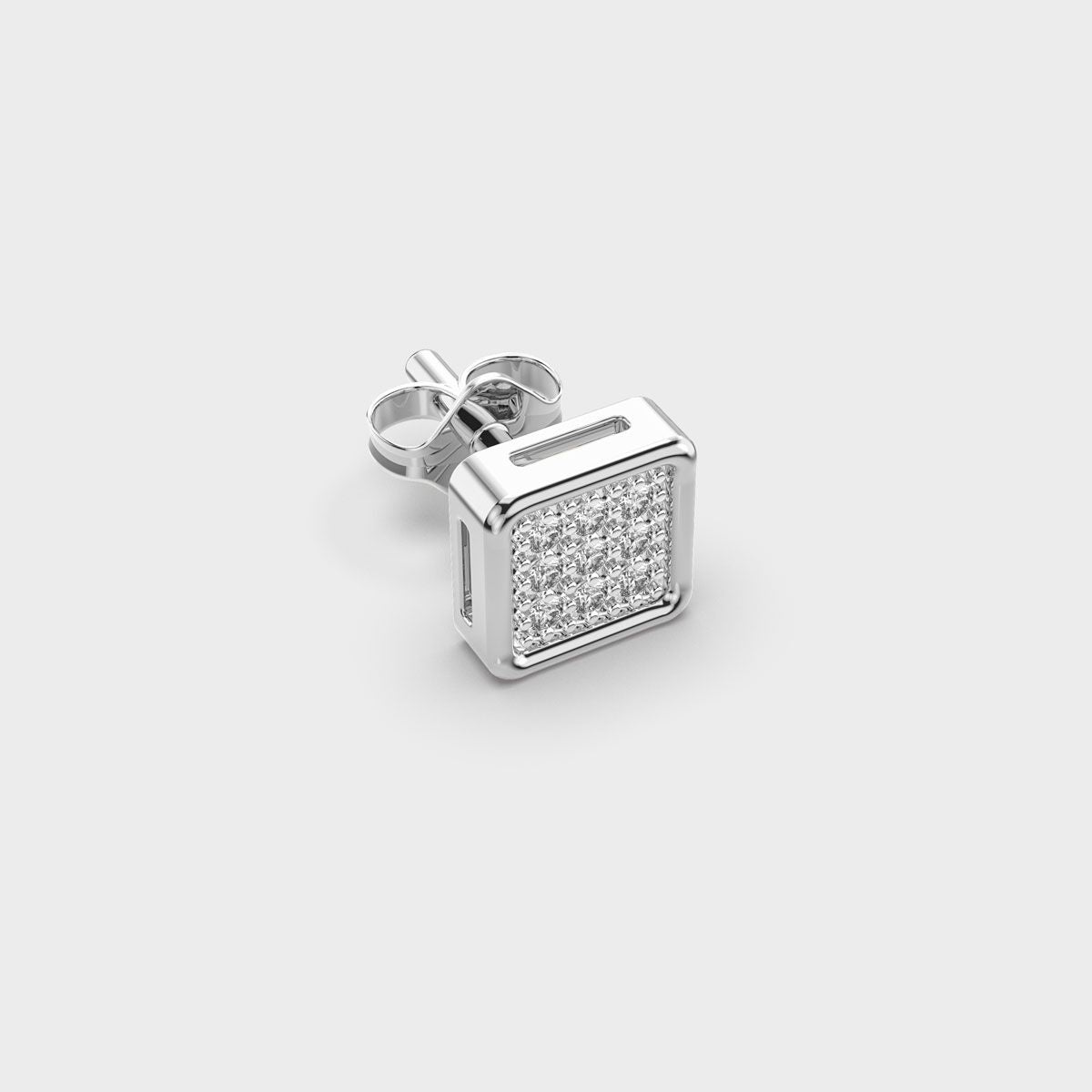 Match Court Men Diamond Ear Studs