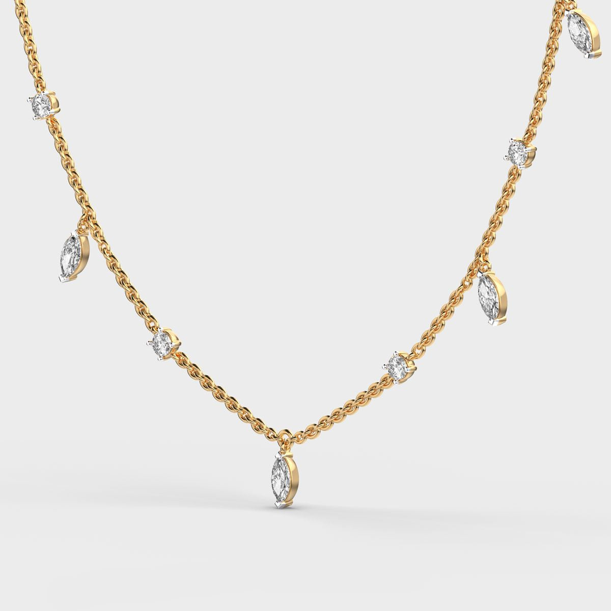 Velora Link Diamond Necklace