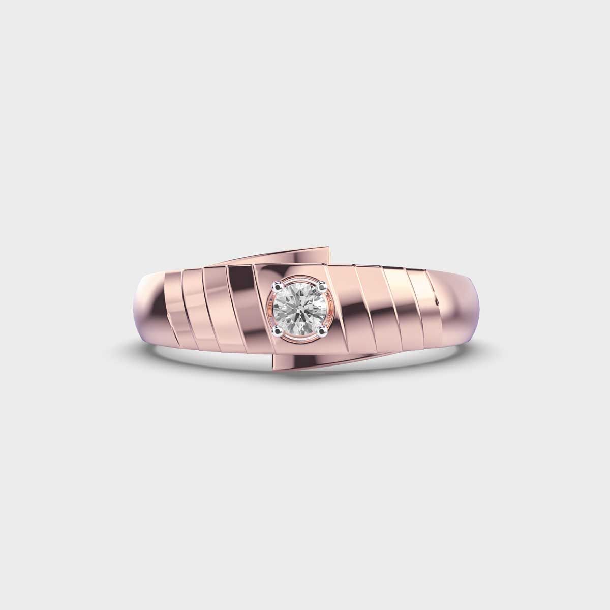 Serpentine Diamond Band Ring For Men - View 1