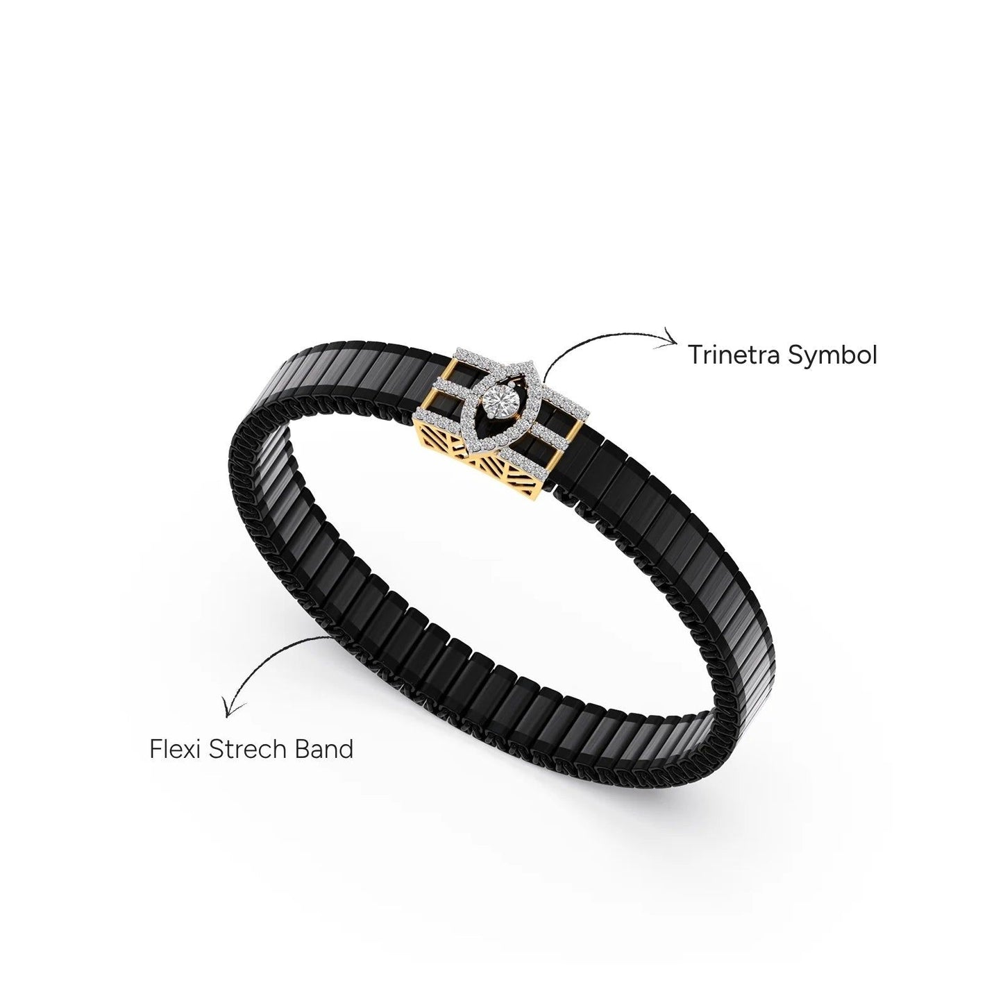 Trinetra Diamond Men's Bracelet