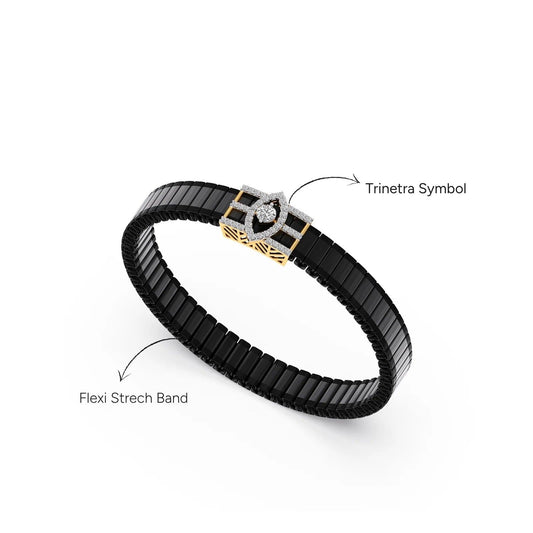 Trinetra Diamond Men's Bracelet
