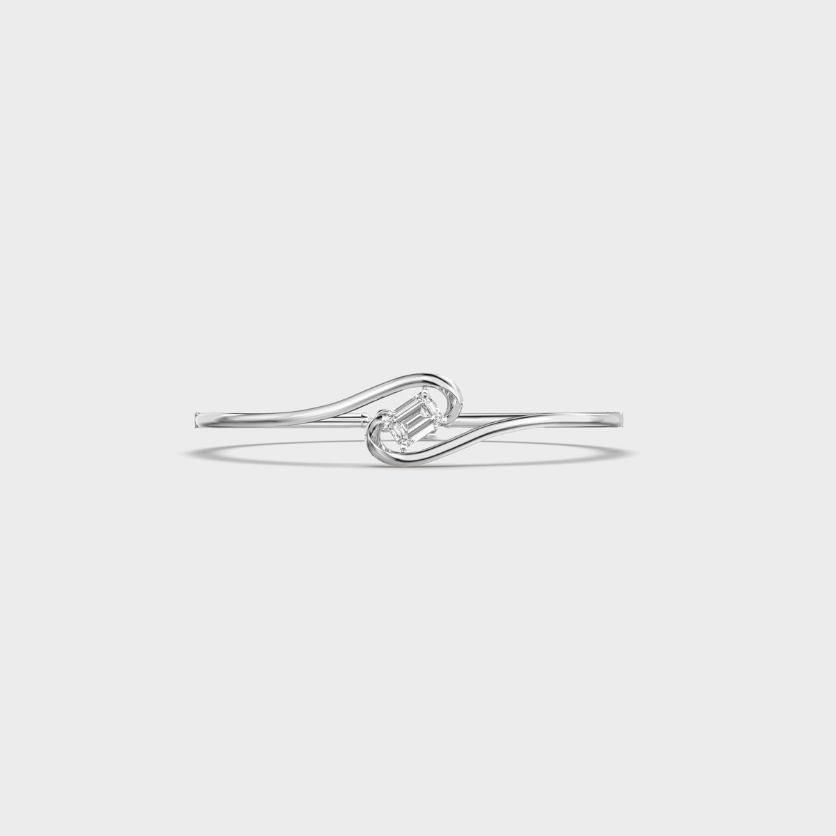 Loop Knot Emerald Diamond Bracelet