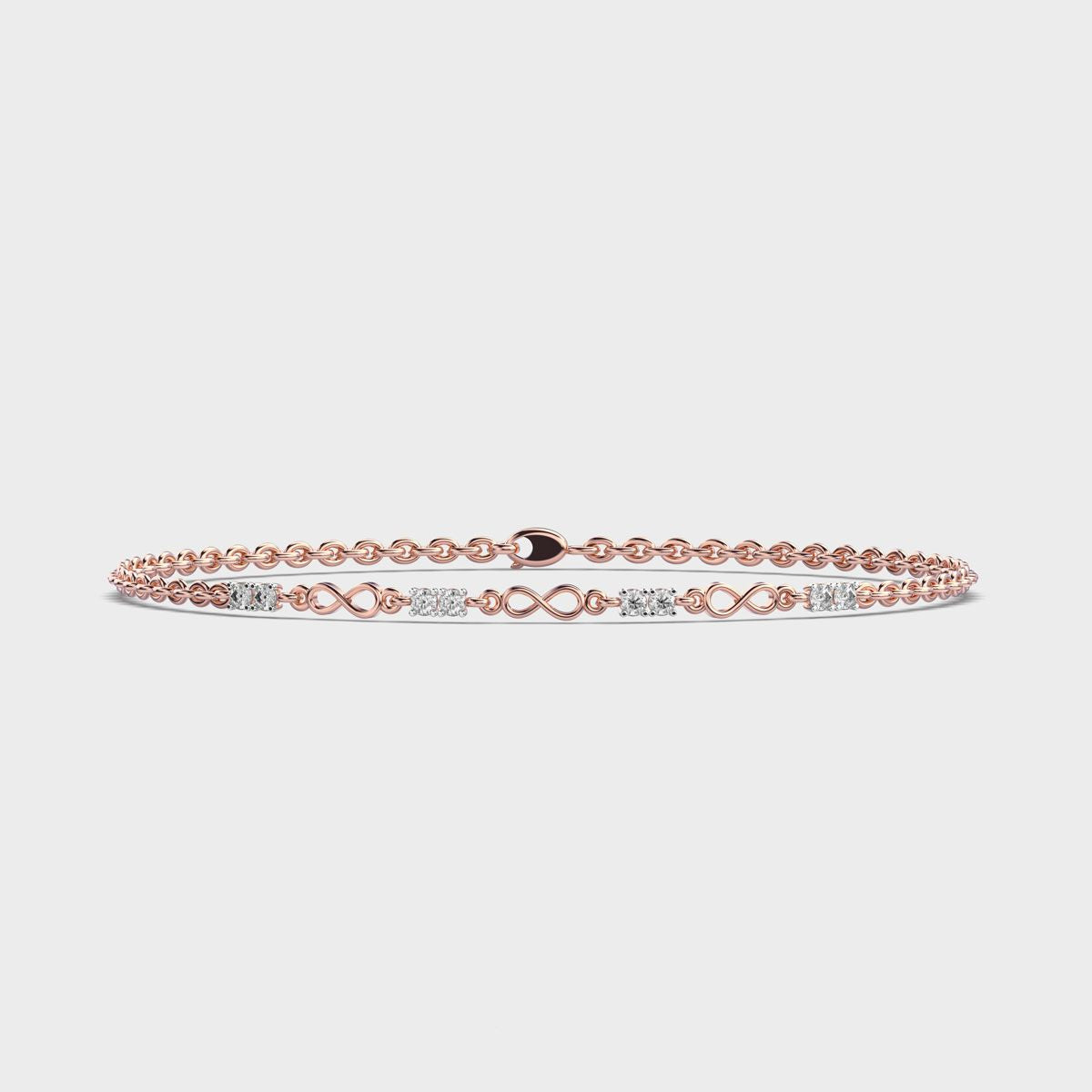 Eternal Infinity Link Diamond Bracelet