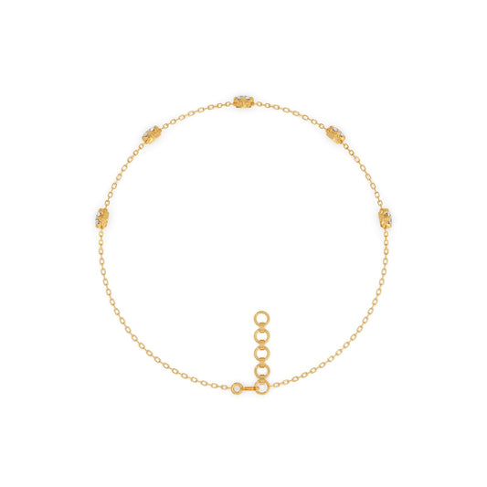 Classic Round Diamond Chain Bracelet