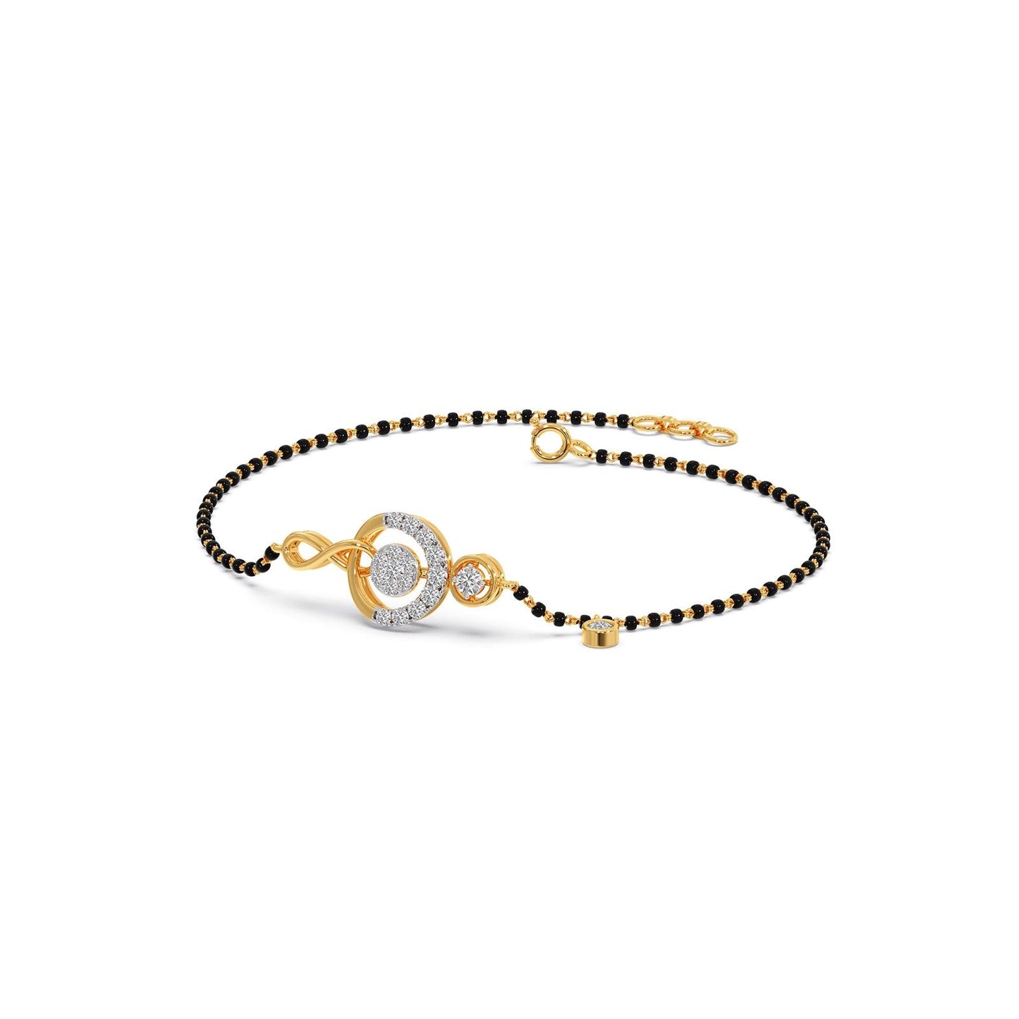 Ananta Cluster Diamond Mangalsutra Bracelet