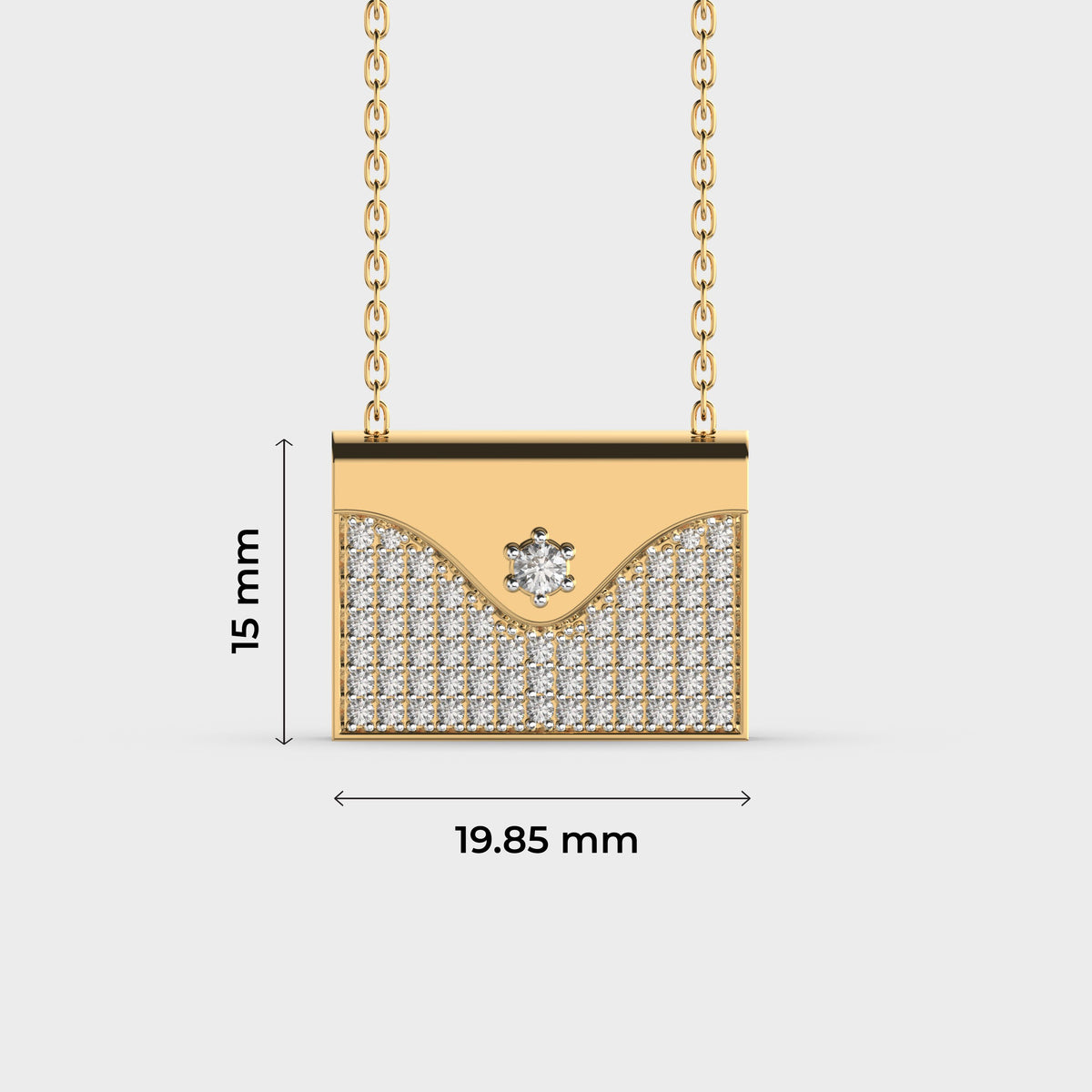 Special Message For You Engraveable Diamond Necklace