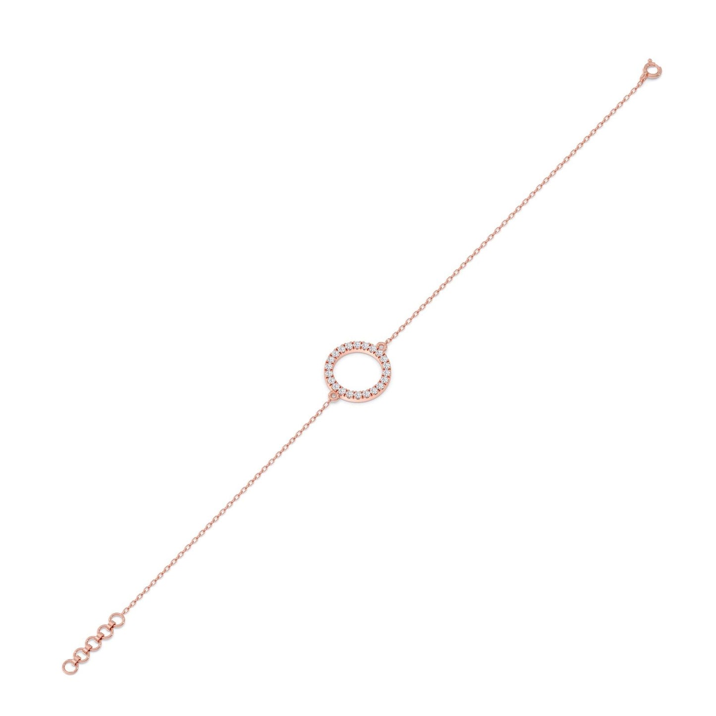Sparkle Circle Chain Bracelet
