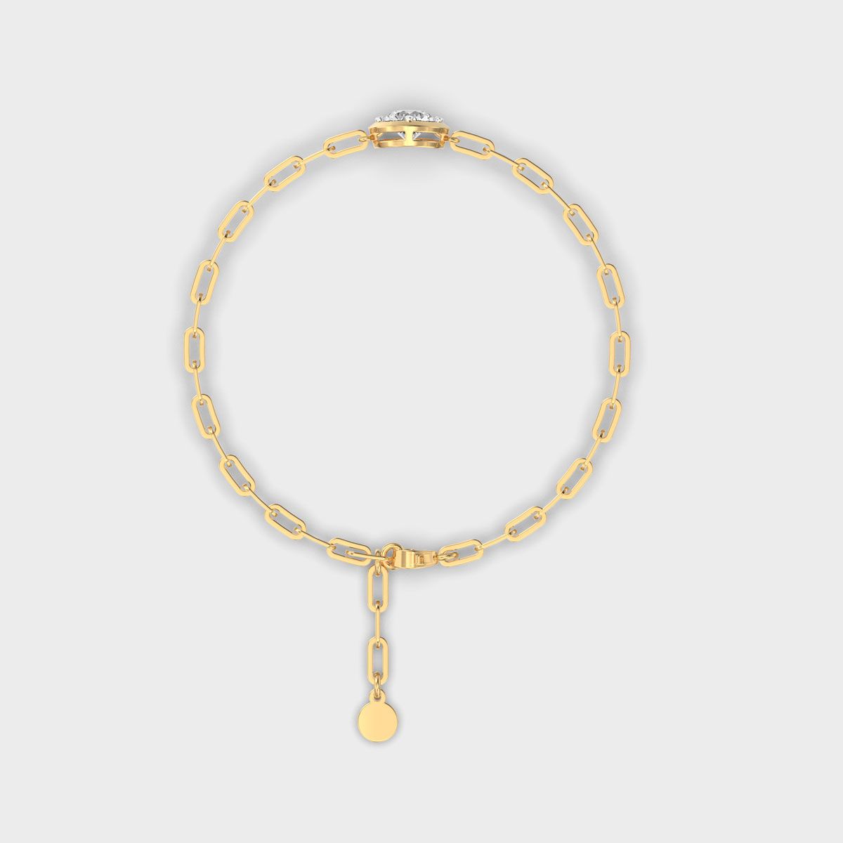 Solitaire Link Diamond Bracelet