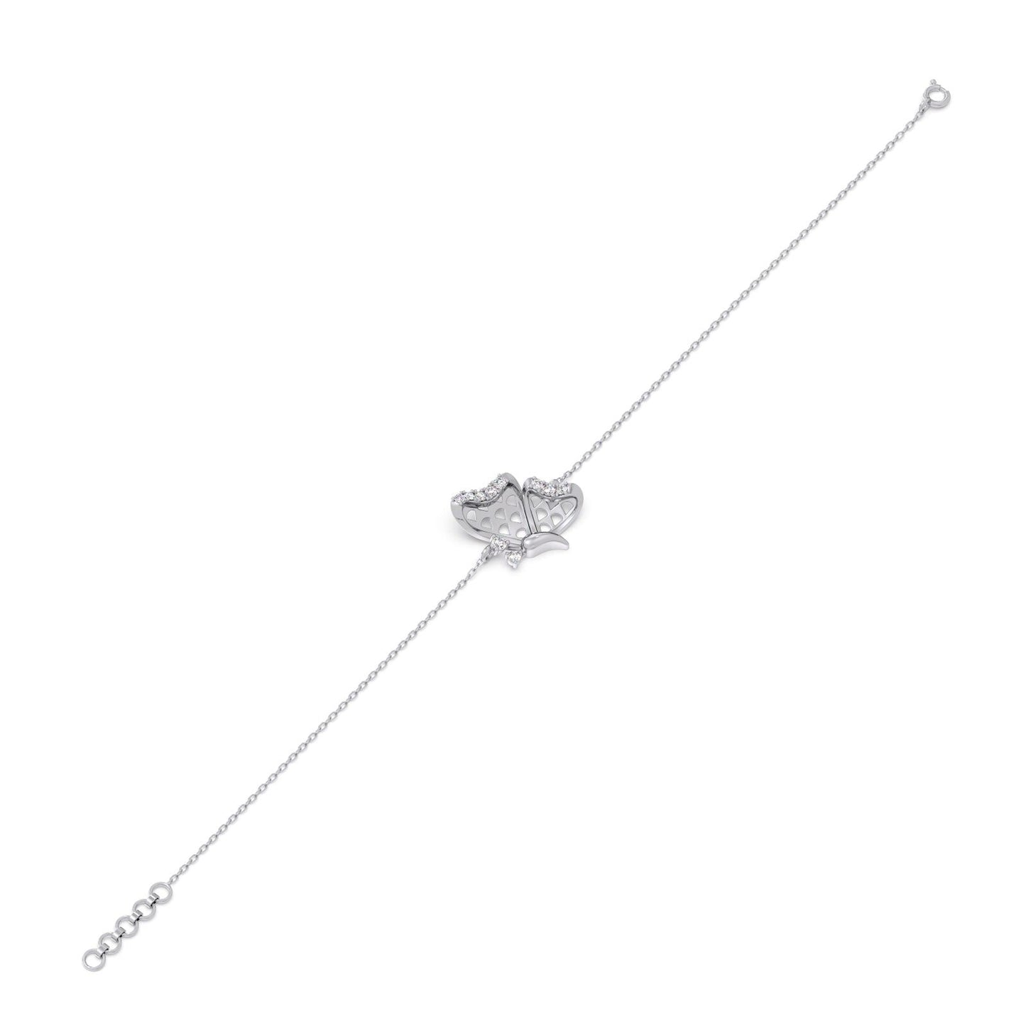 Lumi Butterfly Diamond Chain Bracelet
