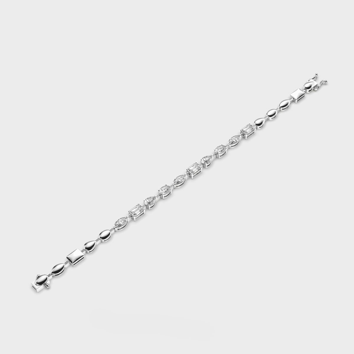 Mixed Diamond Charming Bracelet