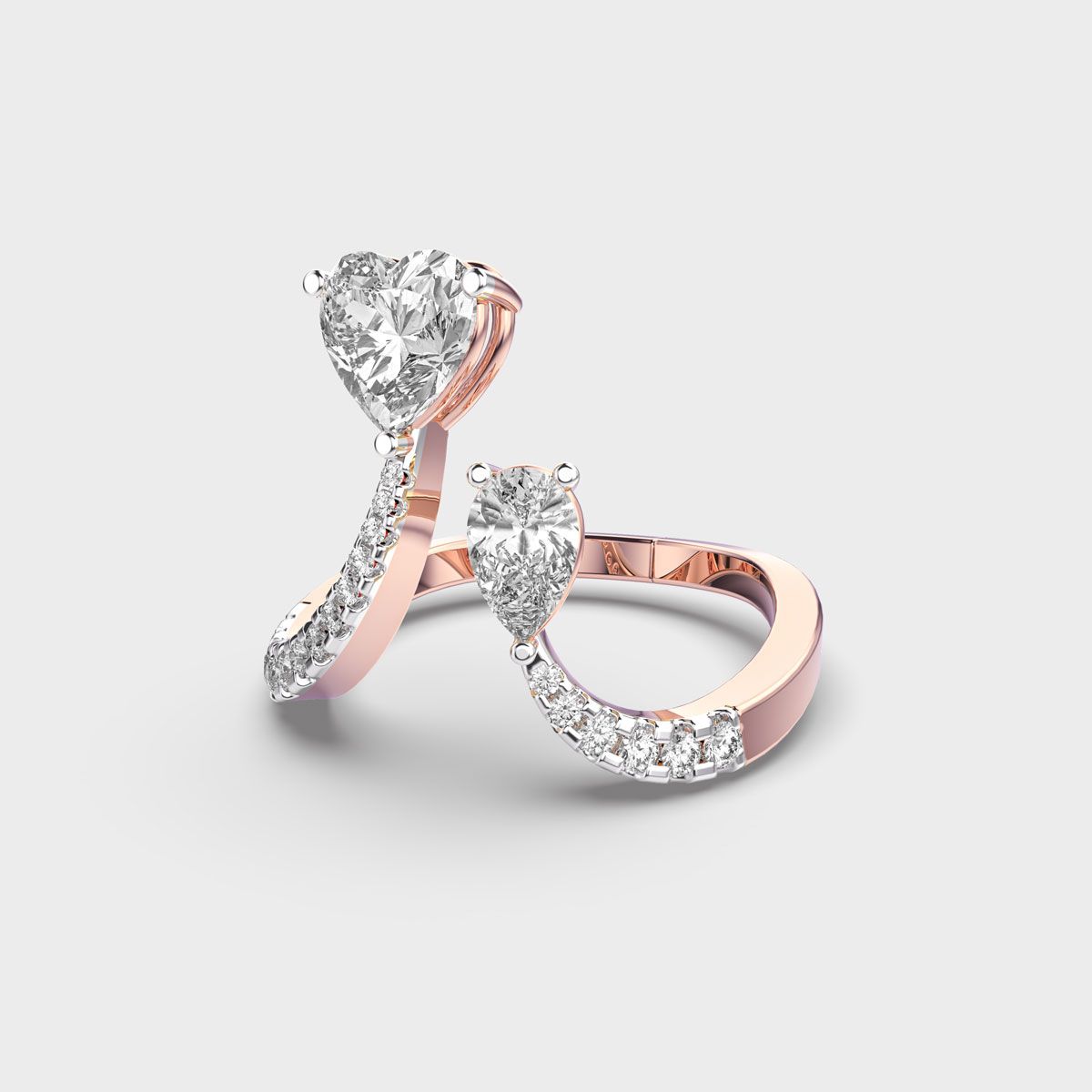 Rising Heart Diamond Ring - View 12