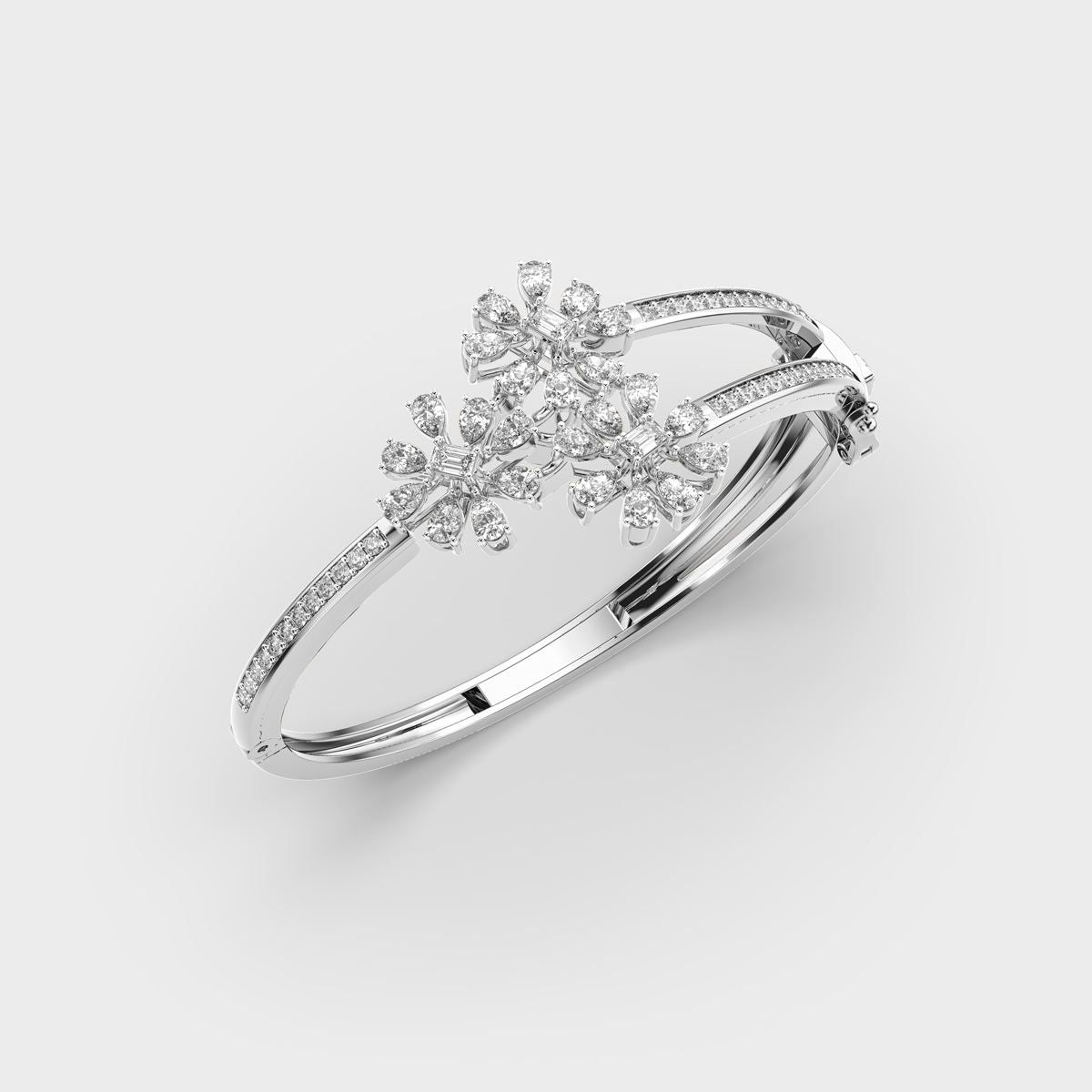 Triple Blossom Diamond Bracelet