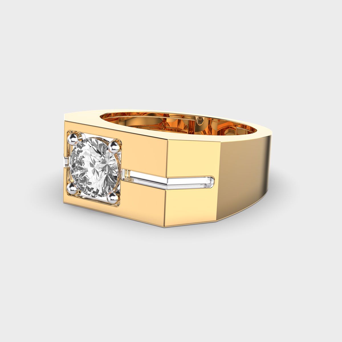 Chunky Diamond Band Ring - View 11