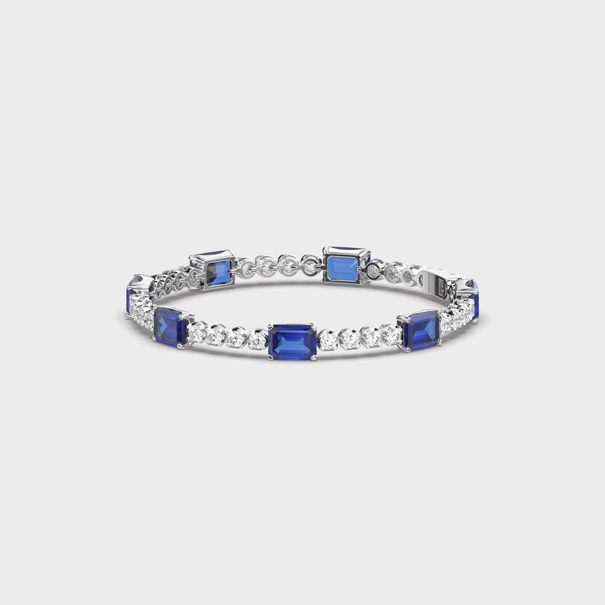 Royal Blue Diamond Tennis Bracelet