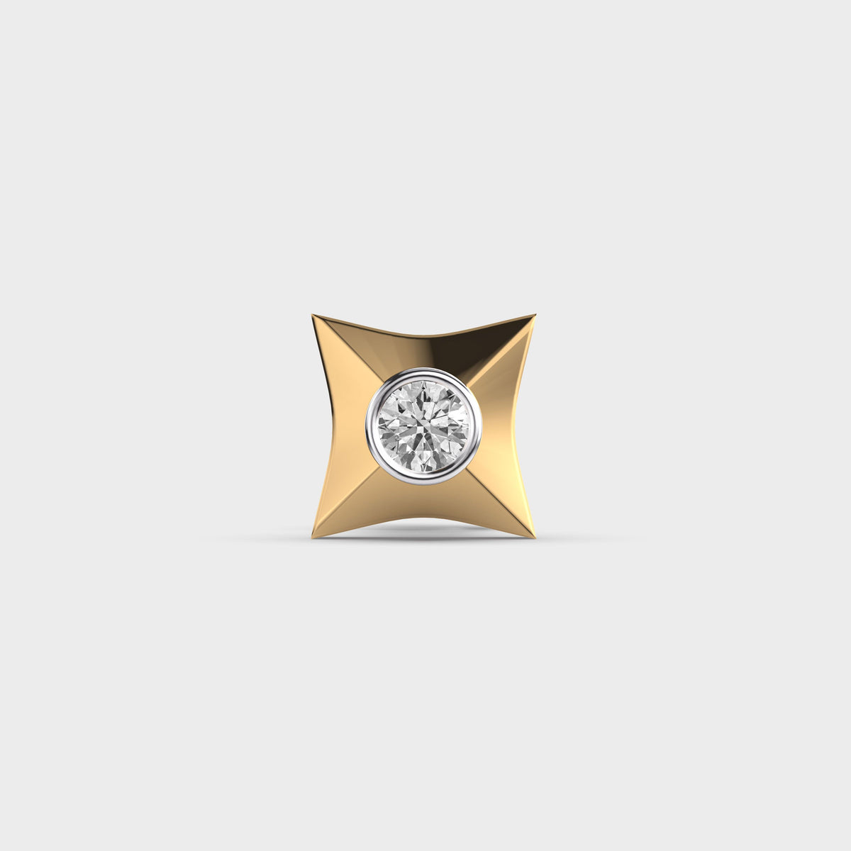 Catchy Dots Men Star Diamond Studs