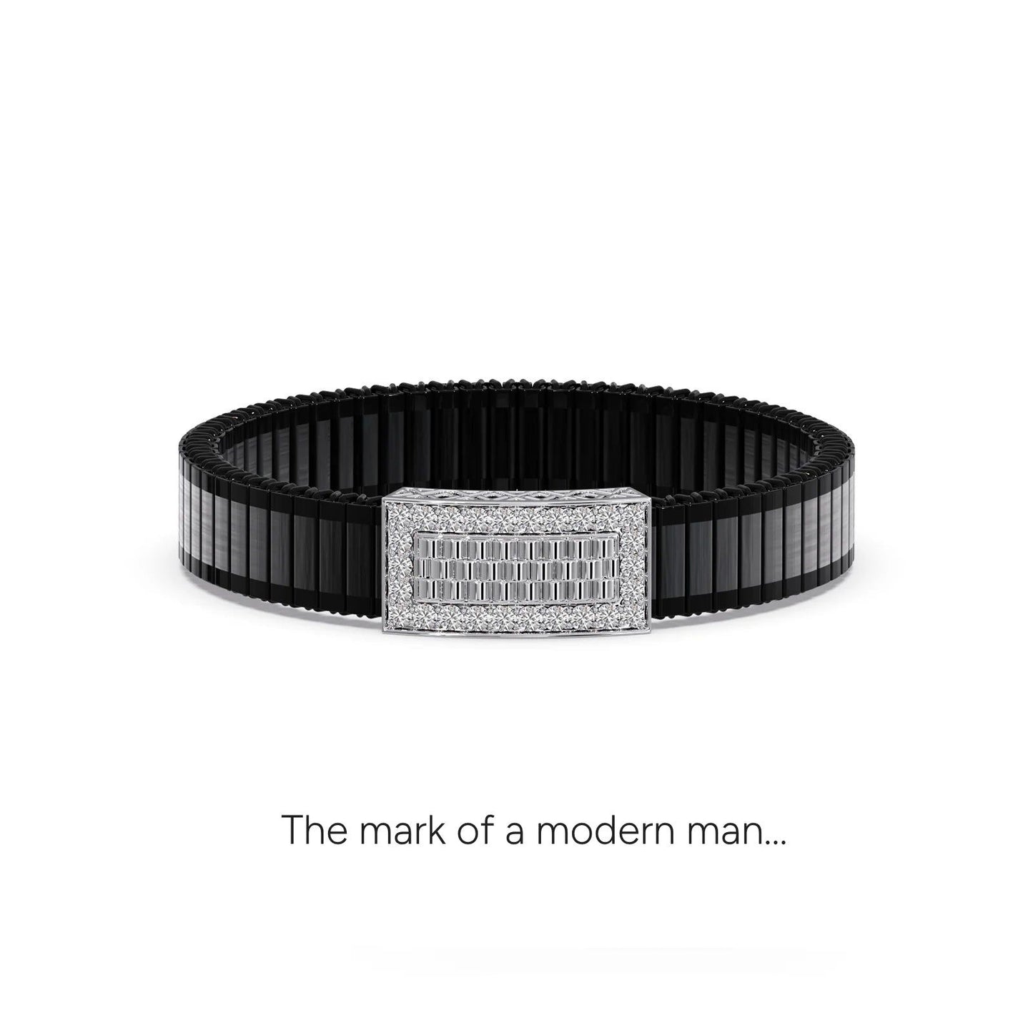 Strata Diamond Men's Bracelet