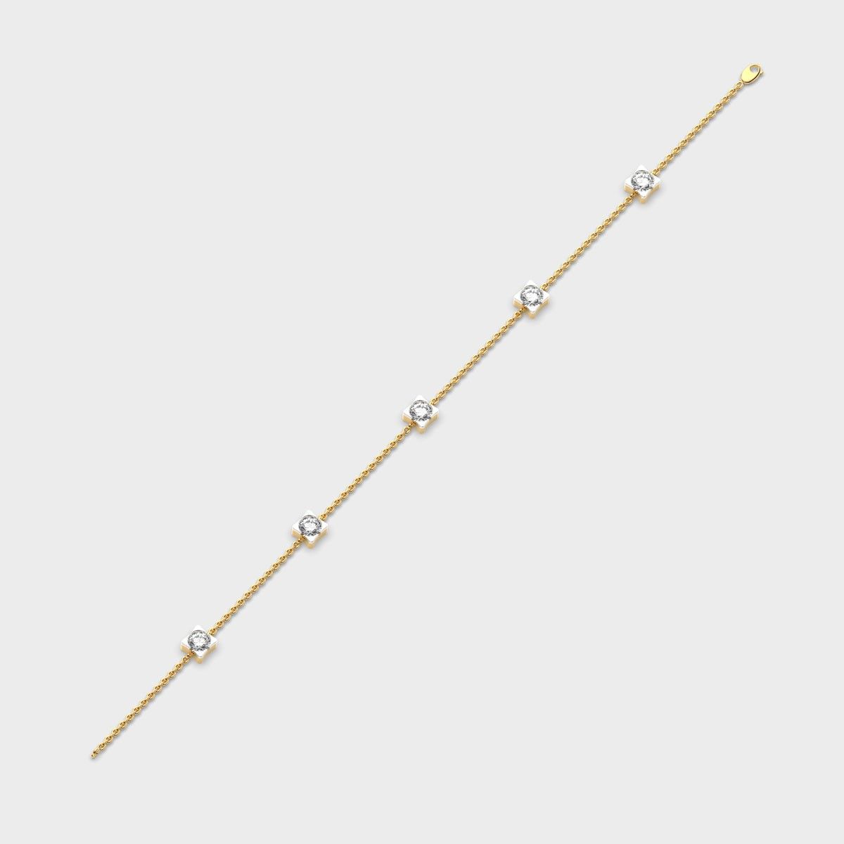 Roselle Beaded Diamond Bracelet