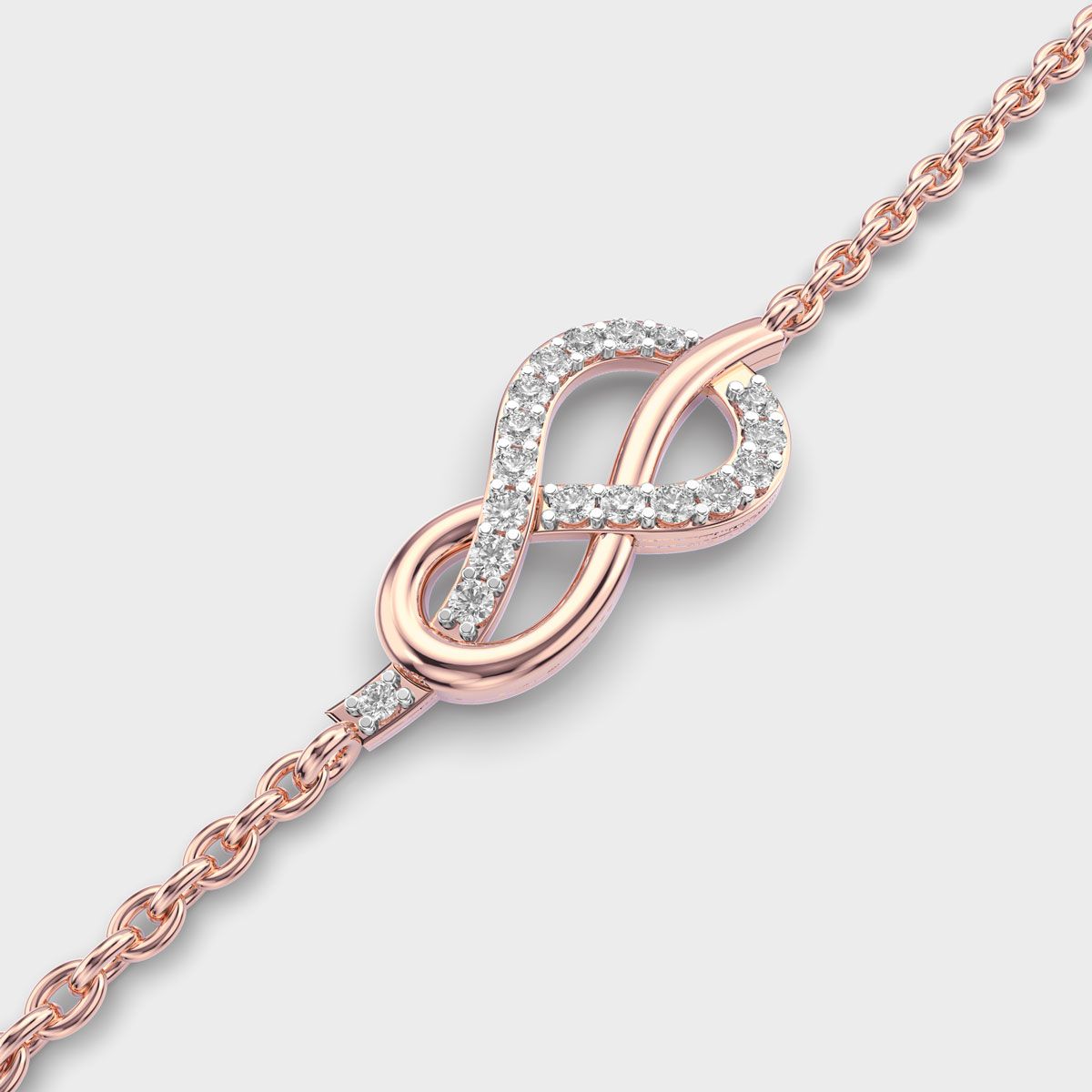 Reef Infinity Knot Diamond Bracelet