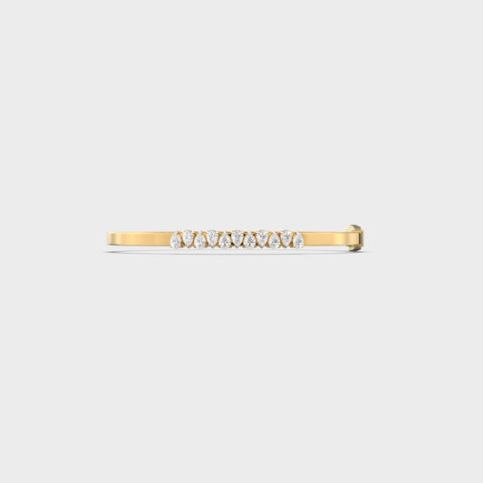 Pear Zigzag Row Diamond Bracelet